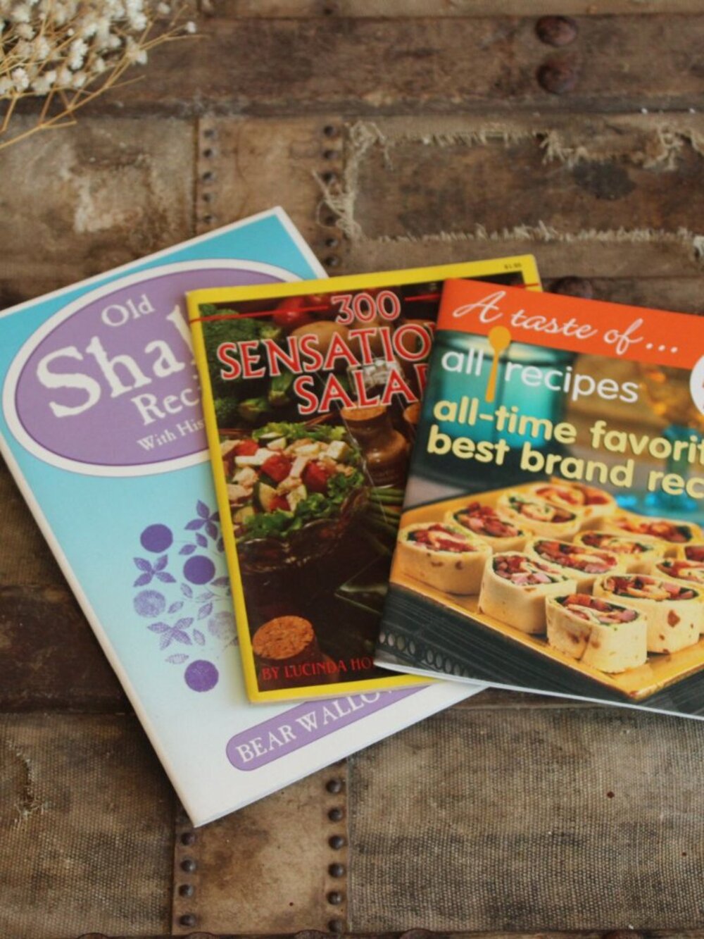 Vintage 1980s 2000s Recipe Booklets, Old Shaker, Salads, Oxmoor House, Cookbooks
